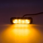 SLIM výstražné LED světlo vnější, oranžové, 12-24V, ECE R65 | Zboží Auto