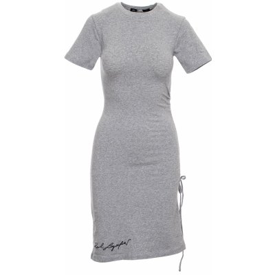 Karl Lagerfeld dámské T-shirt Wrap šaty šedé