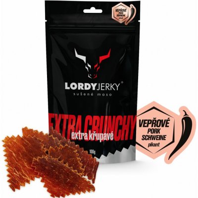 LORDYjerky VEPŘOVÉ sušené maso CHILLI 100 g – Hledejceny.cz