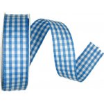 Stuha taftová VICHY KARO BLUE modrá 25mm x 3m (6,- Kč/m) – Hledejceny.cz