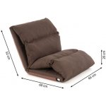 Divero Relax Lounger hnědá – Zbozi.Blesk.cz