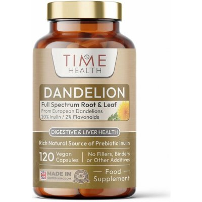 Time Health Pampeliška Extrakt Kořen a list - 20% Inulín / 2% Flavonoidy 120 kapslí – Hledejceny.cz