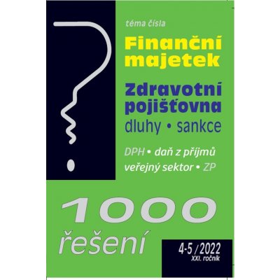 1000 řešení 4-5/2022 Zdravotní pojišťovny – Zboží Mobilmania