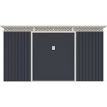 G21 Zahradní domek GRAH 483 - 340 x 142 cm, antracitový – Hledejceny.cz