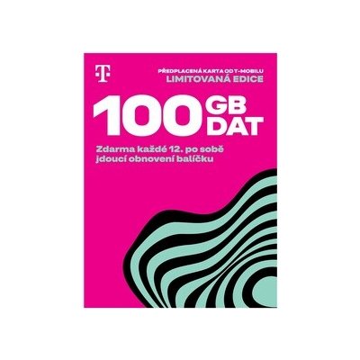 PŘEDPLACENÁ T-MOBILE SIM KARTA 100 GB DAT – Hledejceny.cz