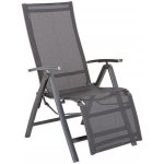 Sunfun Maja Zahradní křeslo relaxační polohovací, 71 x 61 x 110 cm, hliník, textil, antracit 31500 – Hledejceny.cz