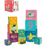 Teddies Kubus Pyramida hranatá 10 ks – Zboží Dáma
