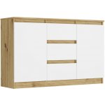 Framire Komoda artisan mix bílá 120 x 76 x 33 cm R-120-S3 – Hledejceny.cz