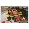 Model Miniart Accessories Carretto Della Frutta Market Cart With Vegetables 1:35