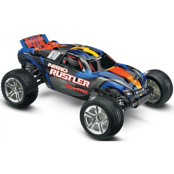 Traxxas Nitro Rustler TQi RTR modrá 1:10