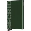 Pouzdro na doklady a karty Secrid Cardprotector Laser Logo Green