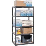 Fistar Regál 2000 x 900 x 300 mm 5 polic černý – HobbyKompas.cz