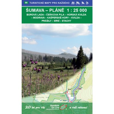 Šumava - Pláně 1:25 000 (2020, 5. vydání, GOL_66)