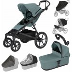 Thule Set 7v1 Urban Glide 4-wheel Mid blue 2024 + pláštěnka + ochranná síť + madlo + korba Mid blue + pláštěnka + ochranná síť na korbu – Zboží Dáma