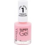 Rimmel London Super Gel French Manicure lak na nehty 091 English Rose 12 ml – Zboží Dáma
