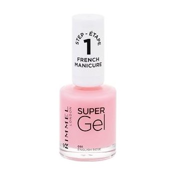 Rimmel London Super Gel French Manicure lak na nehty 091 English Rose 12 ml