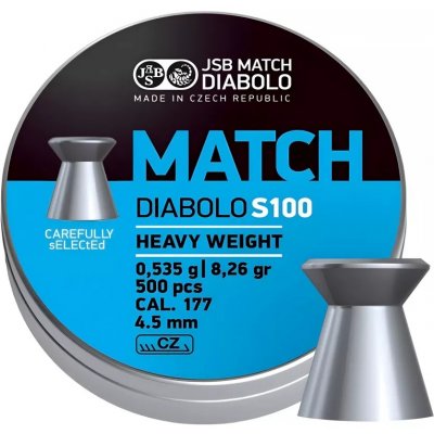 Diabolky JSB MatchvS100 4,5 mm 500 ks – Zboží Dáma