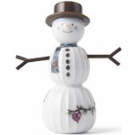 KÄHLER Vánoční dekorace Hammershøi Christmas Snowman 11,5 cm, bílá barva, porcelán – Zboží Dáma