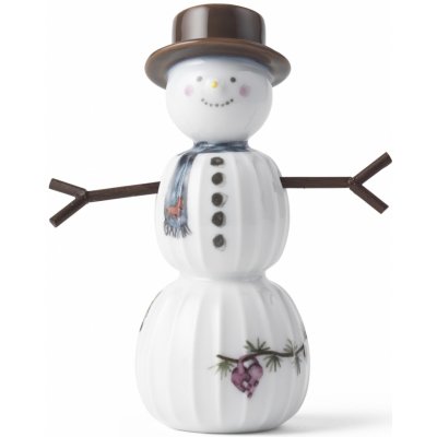 KÄHLER Vánoční dekorace Hammershøi Christmas Snowman 11,5 cm, bílá barva, porcelán – Zboží Dáma