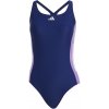 adidas 3 Stripe Swimsuit blue violet white