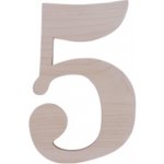 Kinekus Číslo dom.dřevěně c.5 18cm KIN2340015 – HobbyKompas.cz