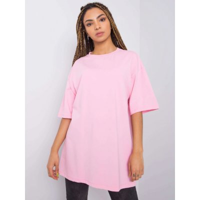 RUE PARIS bavlněné tričko Světle růžové – Zboží Mobilmania