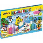 Amos Velká sada Barvy na sklo 13 ks po 22 ml + šablony a folie – Zboží Mobilmania