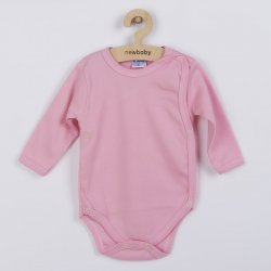 Kojenecké body celorozepínací New Baby Classic růžové