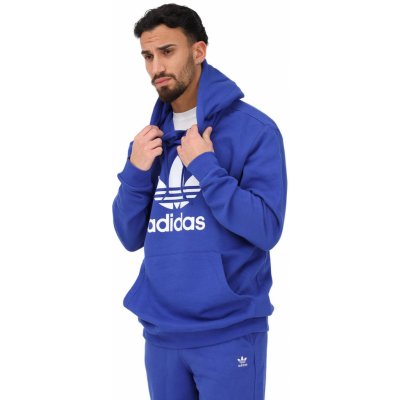 adidas ORIGINALS-TREFOIL HOODY-Blue – Zboží Mobilmania