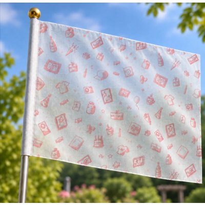 Sablio Vlajka s vlastním potiskem: 90x60 cm – Hledejceny.cz