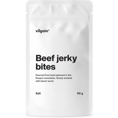 Vilgain Hovězí jerky bites sůl 3 x 50 g – Zboží Dáma