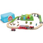 Hape Vláčkodráha v boxu Vlak v přírodě – Zboží Mobilmania