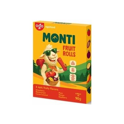 Monti ovocná trubička mix váha 9 x 90 g – Zboží Dáma