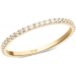 Daniel Wellington pozlacený prsten s kubickými zirkony Mirelle DW0040157 – Zboží Mobilmania