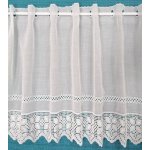 Záclona vyšívaná luxusní - metráž 65 cm – Zboží Mobilmania