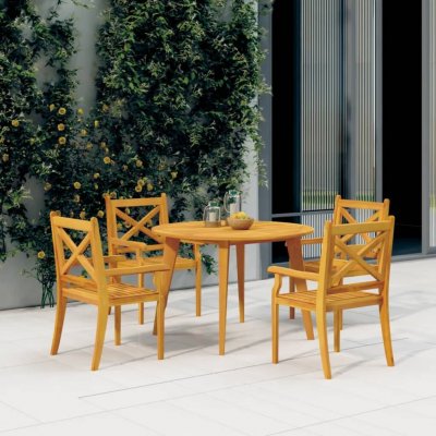 OMAXI 107898 Zahradní stůl 110 x 75 cm masivní akáciové dřevo – Hledejceny.cz
