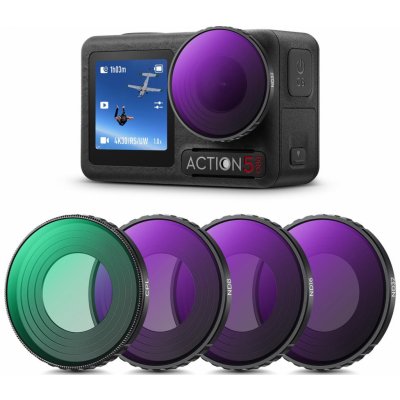 KF CONCEPT Sada filtrů pro DJI Osmo Action 4/5 Pro (CPL+ND8+ND16+ND32) SKU.2337V1 – Zboží Živě