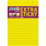 Stick´n Samolepicí bločky Stick´n by Hopax Extra Sticky - 101 x 150 mm / linka / 90 lístků / neonová žlutá – Hledejceny.cz
