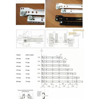 pojezd zásuvkový TX-450mm bílý 523175 – Zbozi.Blesk.cz