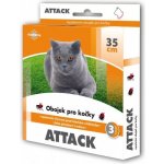 Antiparazitní obojek Attack pro kočky 35 cm – Zboží Mobilmania