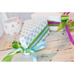 Krabičky na výslužky - modré s puntíky – Zboží Dáma