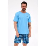 Cornette pánské pyžamo Ready 2 světle modrá – Hledejceny.cz