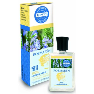 Topvet Rozmarýn 100% esenciální olej (silice) 10 ml – Zbozi.Blesk.cz