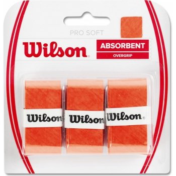 Wilson Pro Soft overgrip 3ks oranžová