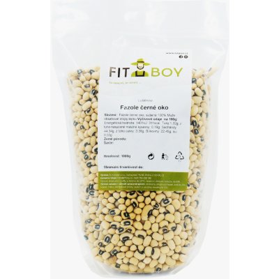 Fitboy Fazole černé oko 1 kg – Zboží Dáma
