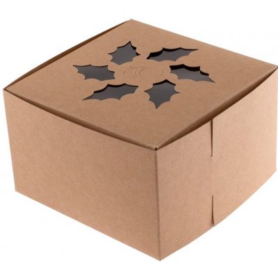 Dárková krabička ECO 10x10x6cm, s okénkem – Zbozi.Blesk.cz