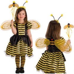 Karnevalový kostým Set včelka křídla + čelenka + hůlka