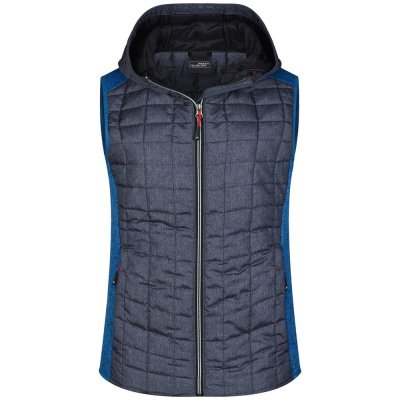 Dámská prošívaná vesta JN767 Kiwi melír / antracitový melír – Zbozi.Blesk.cz