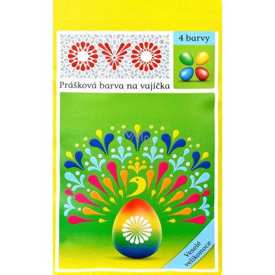 OVO Velikonoční barvy na vajíčka 4 barvy 5 g – Sleviste.cz