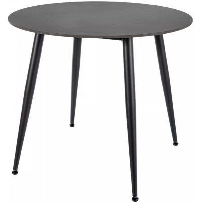 Textilomanie Kulatý RION 90 cm s keramickou deskou černý mramor – Sleviste.cz